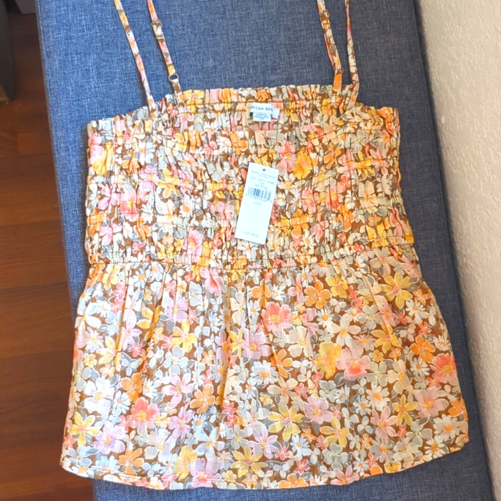 American Eagle Babydoll Top Size Small